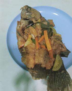 memasak apa yang ada didalam kulkas: gurame saos asam manis #onlineauditionmci12