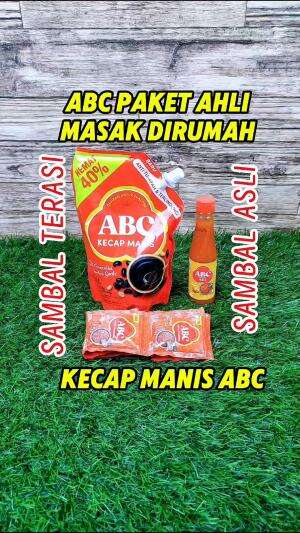 Rekomendasi paket produk ABC terbaru Kecap manis spout  825 gram, sambal asli dan sambal Nusantara terasi. 

#sambalabc #sambalnusantaratera