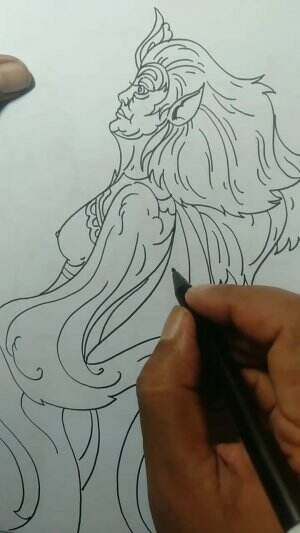 Yuk Belajar Menggambar Nyai Penunggu Gunung Guys