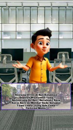 Seorang driver pariwisata di Bali membagikan keluhannya melalui media sosial terkait kondisi kunjungan wisatawan yang dinilai mulai sepi dal