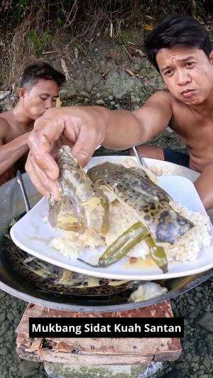 Mukbang Ikan Sidat Kuah Santan #Mukbang #mukbangasmr #masakannusantaradanwesternfood #kuliner #RCTIPlus 