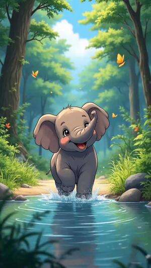Cerita bergambar kartun anak gajah #Viral #trending #Kartun Lucu part 1 