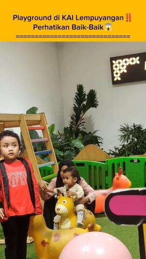 HARUS HATI-HATI KALAU JAGA ANAK KECIL MAIN DI PLAYGROUND‼️ #cutebaby #playground #parenting #viral 