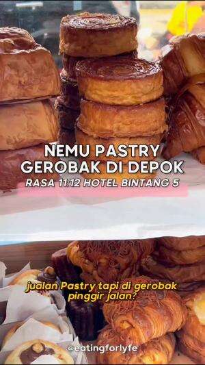 NEMU PASTRY GEROBAK DI DEPOK RASA 11:12 SAMA HOTEL BINTANG 5 ?✨ #Rekomendasi #Kuliner #Depok #KulinerDepok #WargaDepok #RekomendasiKuliner