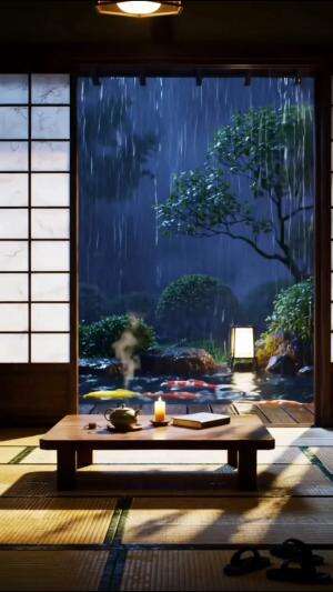 폭우 속 아름다운 분위기 #rain #rainsounds #relaxing #nature 