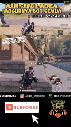 Cuplikan (Solo Vs Squad) Main Sambil Merem, Musuhnya Bot Semua - PUBG MOBILE Gameplay
#pubgmobile #pubgm #pubgmobileindonesia #short #hairog