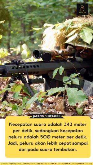 Kecepatan peluru dapat mengalahkan kecepatan suara!
 # faktaunik
 #HOTrctiplus 