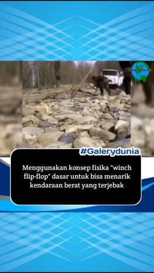 Winch flip-flop beroperasi berdasarkan prinsip dasar fisika, terutama memanfaatkan 'Keunggulan Mekanis' untuk mengurangi jumlah gaya yang di