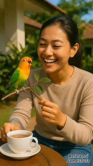 Pesona Burung Lovebird.
Burung paruh bengkok dengan keindahan warna yang eksotik.

Ditemani secangkir teh daun pepaya, hangat dan segar.