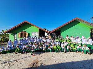 sisa kemarin saat acara saprah amal di sekolah kk untuk pembangunan ruangan sekolah kelas baru Alhamdulillah tampilan dari siswa-siswi canti
