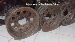 Dijual Velg Kaleng Jimny Katana sudah celong. Bisa satuan atau set 4 pcs. Terimakasih. #velgjimnykatana #jimny #katana #escudo #taft #MyFirs