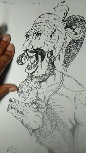 Yuk Belajar Menggambar Jin Berkumis Guys 