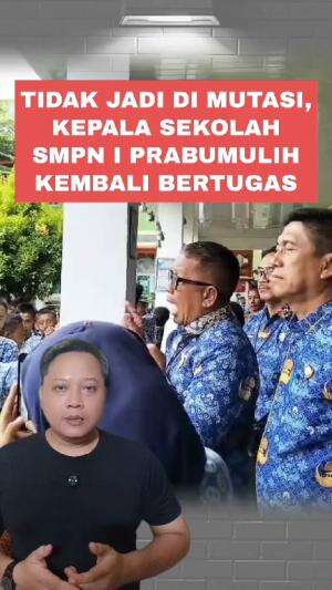 Tidak Jadi Di Mutasi, Kepala Sekolah SMPN I Prabumulih kembali bertugas #RoniArdiansyah #SMPNPrabumulih #KotaPrabumulih 