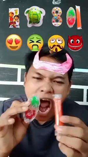 makan emoji lucu #makan #emoji #semogalolos #food #makan 