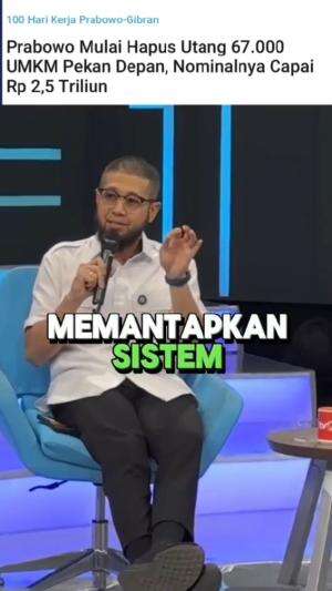 Presiden Prabowo menghapus utang umkm 