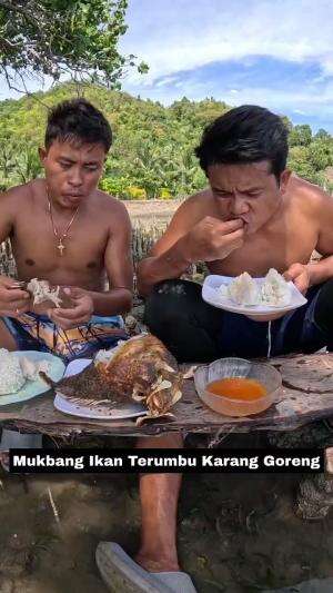 Mukbang ikan Terumbu Karang Goreng  #Mukbang 