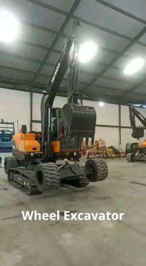 Amazing wheel excavator #fypシ゚viral #Excavator 