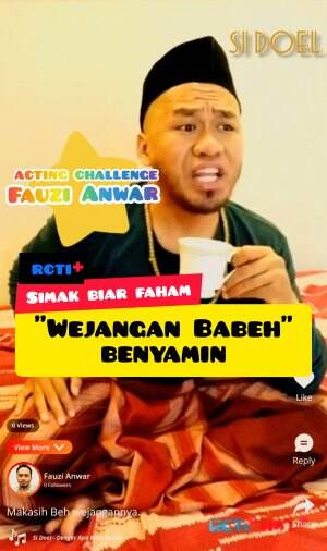 Wejangan Babe Benyamin emang keren, jadi kangen jaman dulu . 😌