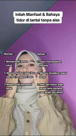 perhatikan yang suka tidur di lantai tanpa alas #fyp #edukasi #trending #foryou #RCTIPlus #HOTrctiplus 