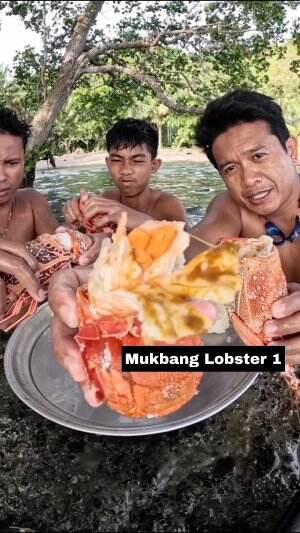 Mukbang Lobster 1 #Mukbang  #Lobster 