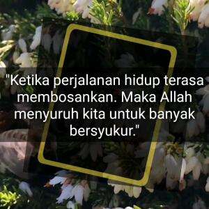 JIKA HIDUP TERASA MEMBOSANKAN, MAKA BERSYUKURLAH 
#motivasiislam #nasihat #islam #motivasi #nasihatkehidupan #quotesislam