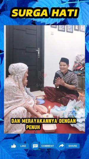 Wanita ini diam-diam berikan kejutan ulang tahun untuk suaminya, saat sedang sholat.