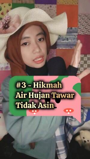 inilah hikmahnya kenapa air hujan itu tawar #reminder 