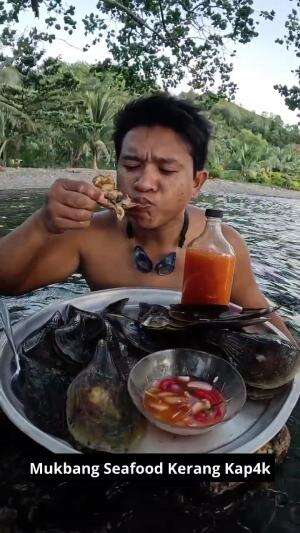 Mukbang Seafood Kerang Kap4k #Mukbang #seafood #keranghitam #RCTIPlus 