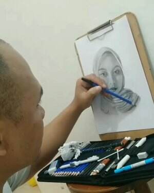 Sketsa wajah sambil ngebuburit ☺