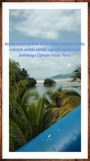 Tiada perkara yg sulit untuk di raih, Namun ketika kita lelah berhentilah (istirahat) sesaat, krna fikiran dan hati butuh penyegaran