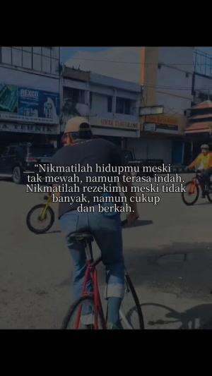 Nikmatin hidup, mumpung masih dikasih napas. Nanti kalo udah nggak dikasih, apalagi yang mau dinikmatin? #Bersyukur #Sederhana #Bahagia