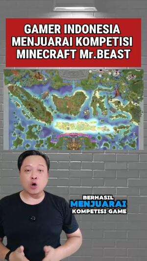 Bangga! Gamer Indonesia menjuarai kompetisi game internasional Minecraft MrBeast  #minecraft #mrbeast 