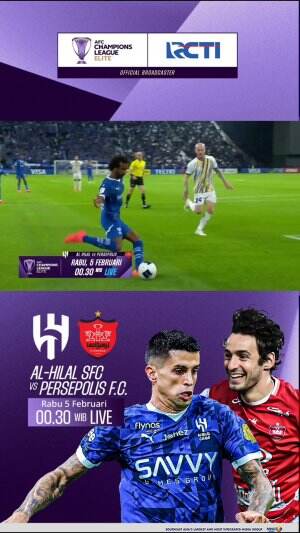 Al Hilal berambisi menjauh dari kejaran rival di klasemen Grup B. Akankah ada kejutan yang diberikan Persepolis?

Saksikan Al Hilal vs Perse