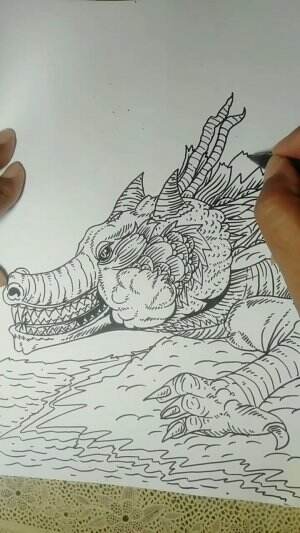 Yuk Belajar Menggambar Buaya Rawa Guys 😁