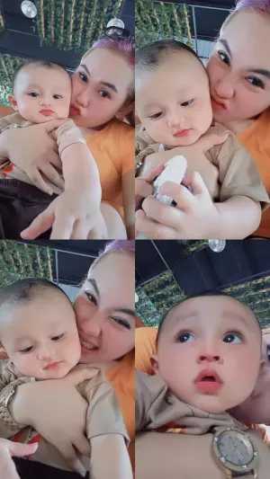 bayi 8 bulan belajar jalan😘😘