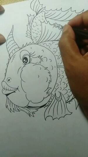 Yuk Belajar Menggambar Monster Ikan Gurame Guys 😁