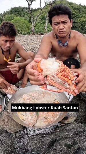 Mukbang Lobster Kuah Santan #Mukbang #Lobster #kuliner #RCTIPlus 