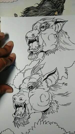 Yuk Belajar Menggambar Monster Harimau Guys 