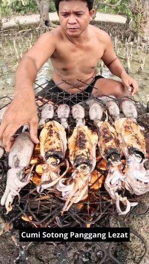 Cumi Sotong Panggang Lezat #cumicumi #CumiBakar #lezat #lezat banget #kuliner #RCTIPlus 