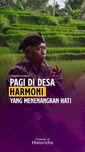 Seruling Bambu di pagi hari, desa yang nyaman #desa #pedesaan #suasana yang indah #kehidupan desa #short #hiburan #tradisional #hidup didesa