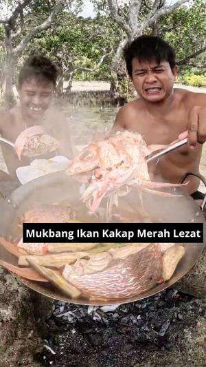 Mukbang Ikan Kakap Merah Lezat #Mukbang #kakapmerah #ikankakap #kakap #lezat #kuliner #RCTIPlus 