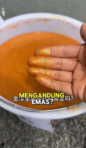 Cat tembok dari emas  #trending #fyp #emas #logammulia #investasiemas #kalungemas #perhiasanemas #perhiasan #peleburan emas #jualbeliemas #g