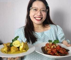 Masakan Padang: Dendeng Batokok Balado dan Gulai Cumi isi Tahu Telur #onlineauditionmci10
