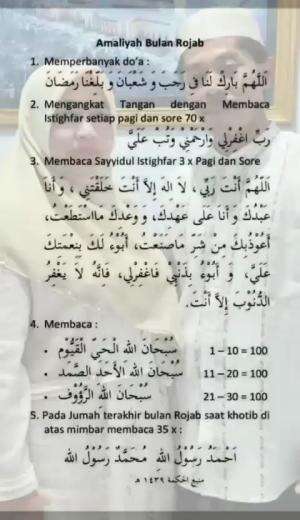 Amaliyah bulan rajab