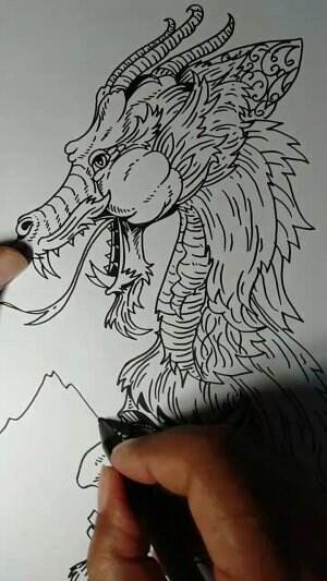 Yuk Belajar Menggambar Monster Naga dan Setan Gunung