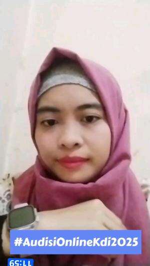 hallo KDI 2025 .Nama( Dila Nur) Asal (Bandung ) umur(30) lagu(alamat palsu dan sakit nya tuh Disini) #onlineauditionkdi2025

jangan lupa duk