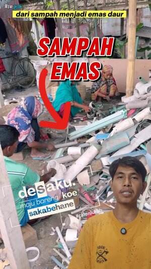 dari sampah menjadi emas #sampah #emas #cuan