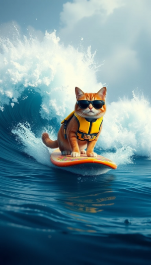 Kucing Asik Selancar #kucinglucu  #oh Gini POV kucing  #Funny animals wkwkwkw 