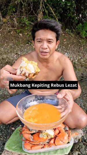 Mukbang Kepiting Rebus Lezat  #Mukbang #specialmemasakkepitingalacheffarida #kepiting #lezat #kuliner #Food #foodvlogger #RCTIPlus 