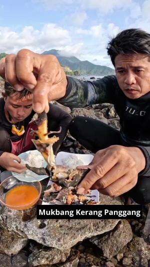 Mukbang Kerang Panggang #Mukbang #📍ujung Kerang ,Sabang , Aceh #panggang 
